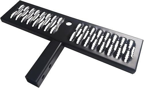 Miniatura 3 de Protector de parachoques de remolque antideslizante y óxido, compatible con receptores de enganche trasero de 2 pulgadas con pedal de 24.4 pulgadas