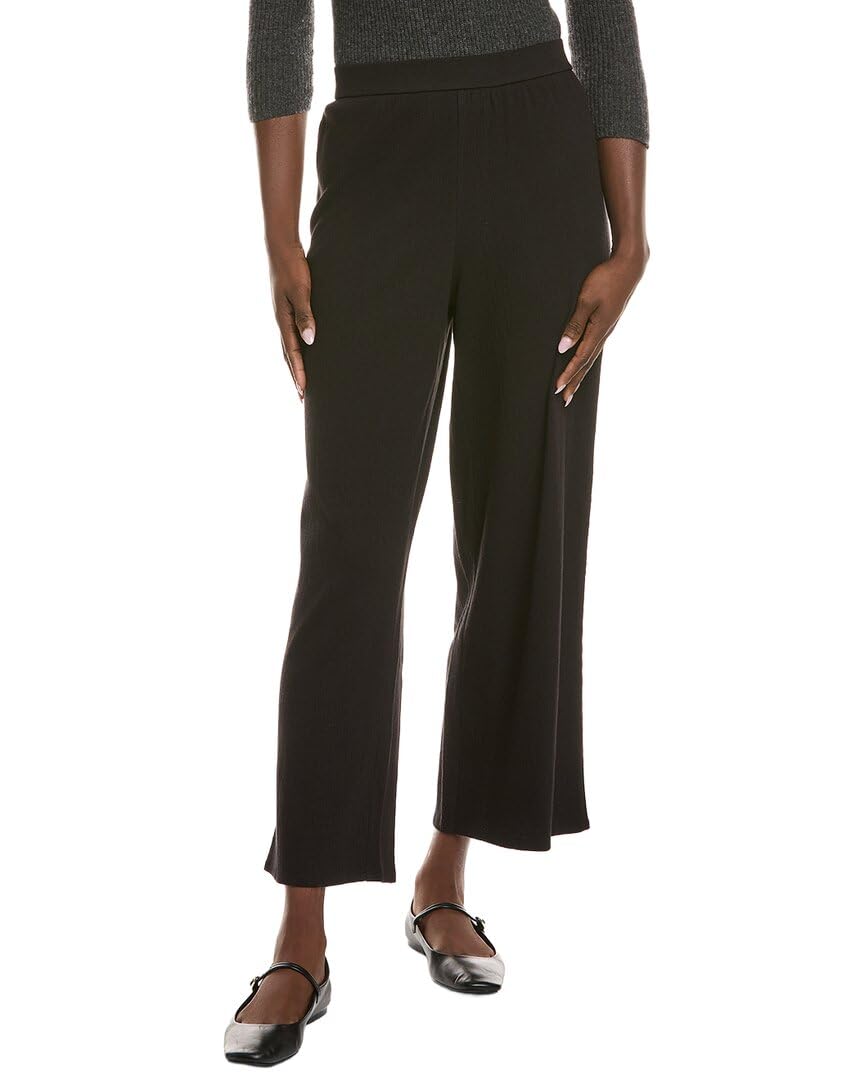 Eileen Fisher Womens Wide Ankle Pant XL Black