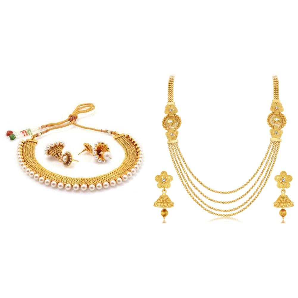 Sukkhi Modish Gold Plated Necklace Set For Women (B08WD559YP) Amazon Price History, Amazon Price Tracker