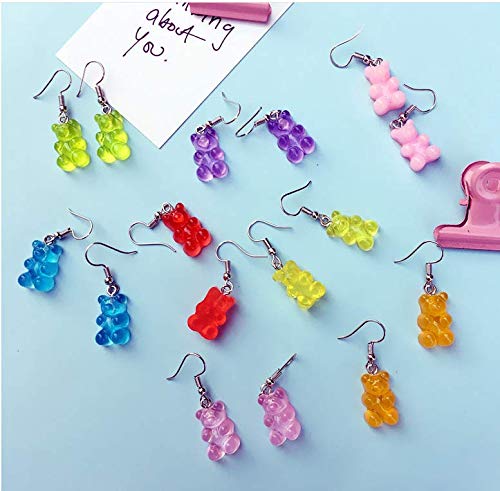 Tiande Creative Food Fruit Acrylic Big Drop Dangle Stud Earrings For Women Girls -Red #TOP4