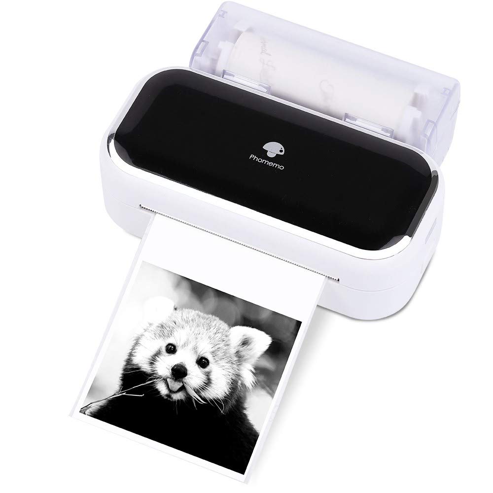Phomemo M03 Portable Printer- 2023 Upgrade M02 Series Photo Printer, Note Printer,Bluetooth Wireless Mobile Printer,for 2 and 3 Inch Width Thermal Paper,Gift for Christmas-White