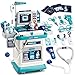 Lehoo Castle Doctors Set for Kids, Kids Doctors Set with Medical Trolley, 3 Year Old Girl Gifts, Medical Play Set, Role Play Toys Gifts for 3+(Blue)
