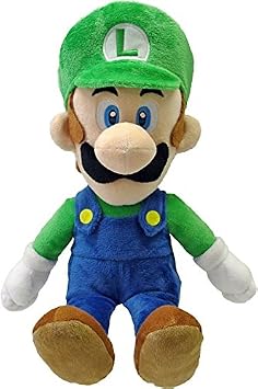 Little Buddy 1584 Super Mario All Star Collection - 1584 - Luigi Medium Stuffed Plush, 15, Multi-Colored