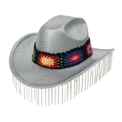 Chapeau de cowboy cristal étincelant, le cadeau parfait pour une mariée EVJF