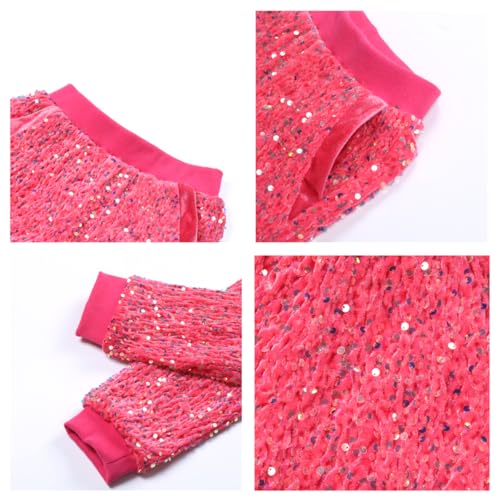 Image of WELAKEN Sequin Casual Pants for Girls with Lining Kids & Little Girl's Sparkling Trousers