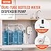 VEVOR Bottled Water Dispenser Pump System, 2x5 Gallon Dispensing System, Automatic Electric Water Dispenser, Double-Pipe Water Jug Pump, Compatible Use with Coffee/Tea Machine, Refrigerator, Ice Maker