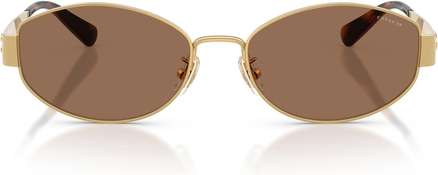 Coach womens Hc7192d Low Bridge Fit Oval Sunglasses