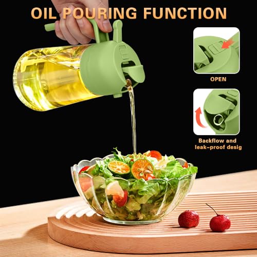 Image of 2 in 1 Oil Sprayer, Oil Sprayer for Kitchen Cooking, 470ml Oil Spray Bottle for Home