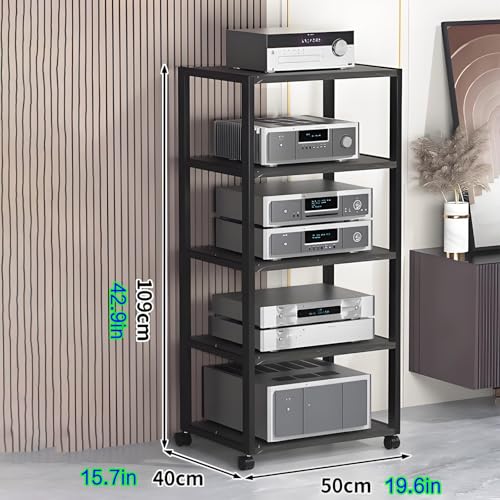 Tour de rangement multimédia rotative pour optimiser votre salon cinéma maison - 3