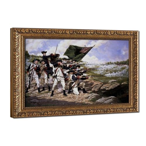 Toile bataille de Long Island habillage mural bureau tableau suspendu 61 cm