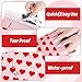 Whaline 50Pcs Valentine Bubble Mailers Red Heart Poly Padded Envelope Self Seal Mailer Bag For Small Business Boutique Packaging Mailing Makeup Clothes Document, 6 x 9 Inch