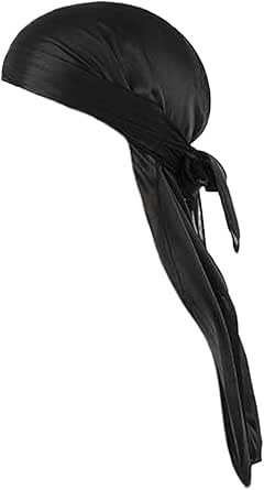 Lot De 8 Durags Turban à Queue Longue - Unisexe, Style Hip-hop, Couvre-chef Pour Vagues Ou Perte De Cheveux