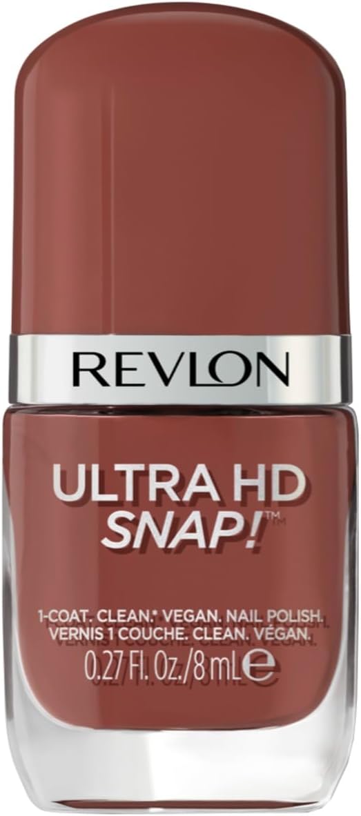 Ultra HD Snap Nail Polish, Long Lasting Vegan Formula, Quick Drying & One-Coat Full Coverage Colour (8ml) Basic (013) Unisex