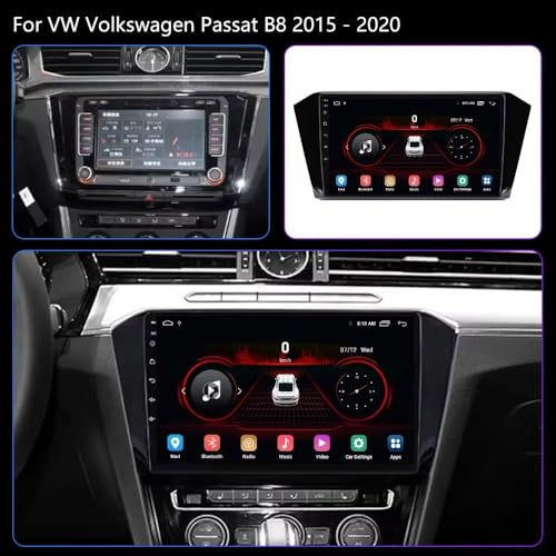 Radio de coche para VW Passat B8 con Carplay y Android Auto inalámbrico 2