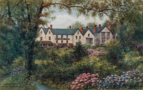 Pintura al óleo clásica de Alfred Robert Quinton: Cuadro de Llandrindod Wells para hotel