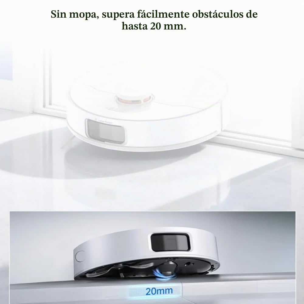 JONR T5 Pro Gen 2 15000Pa Robot aspirador con función de limpieza, potencia de succión (actualización de T5 Pro) con secado al aire caliente, cepillo lateral antienredos, prevención de obstáculos