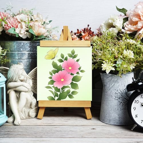 Toiles pré-imprimées thématique florale pour peindre facilement sans savoir dessiner