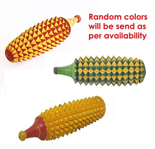 Bosky Handmade Wooden Ancient Acupressure Spiked Hand Massager Exercise Therapy Deep Tissue Trigger Set Of 2 Pcs, Sujok Ball And Rings With Reflexology Chart #TOP4