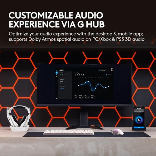 Logitech G Astro A50 X Omni-Platform Wireless Gaming Headset + Base Station for PS5, Xbox, PC: PLAYSYNC Video & Audio Switcher, HDMI 2.1 4K 120Hz VRR, - Image 6