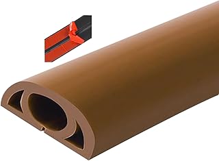 Cable trunking Mini Cable Trunking, Raceway Half Round Wood Effect Self Adhesive Multicolor 20mm