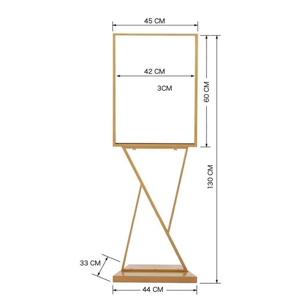 Caballete de señalización multifunción resistente a la corrosión, póster de tubo de propaganda, soporte para actividades al aire libre, escena aplicable, soporte triangular de metal (hierro