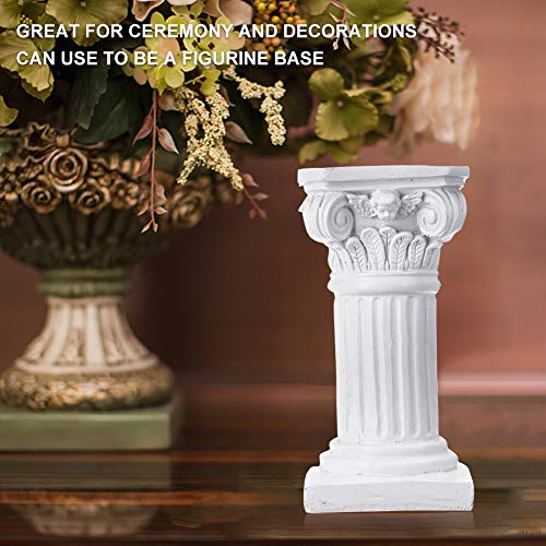 Etiger Roman Pillar, Greek Column Resin Statue, Centerpiece Pedestal Stand Figurine Sculpture, For Wedding Home Garden Indoor Outdoor Decoration(White)(White) #TOP4