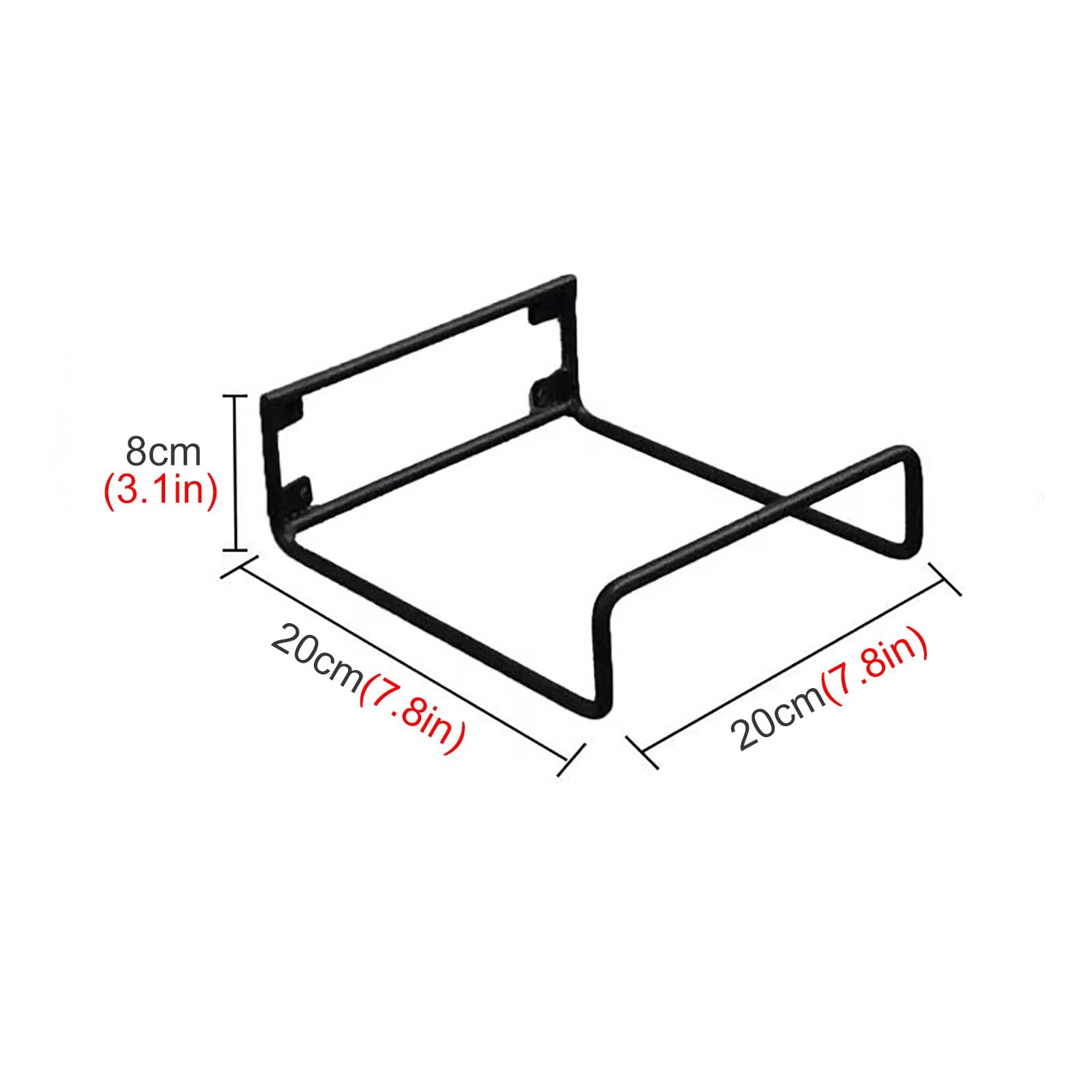 JYHHCYS Wall Mounted Pillows Storage Rack Holder, Metal Black Finish U Shape Seasonal Pillow Organizer for Collection/Display (Size : 3 pcs)