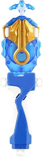 Lanzador y agarre, Battling Tops Burst B-184 Custom Bey Launcher LR Left Right Spin DB Layer System (juego azul)