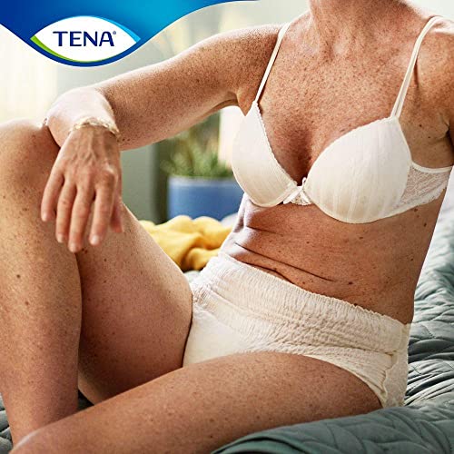 Tena Pants Discreet, Calcinha Descartável para Incontinência Urinária, Nude, P/M - 16 unidades