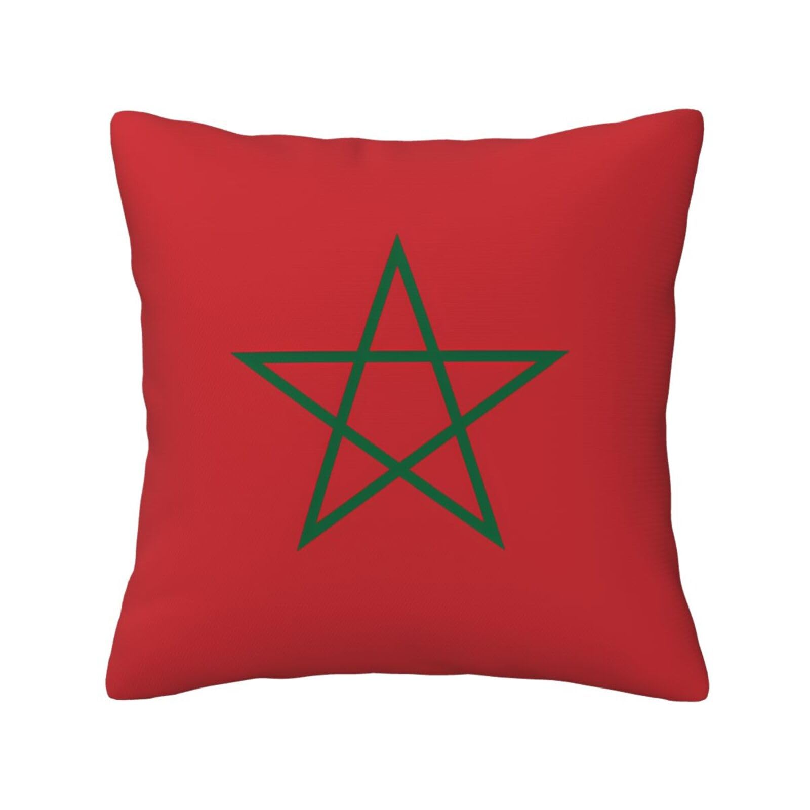 SXZVVBN Flag of MoroccoDecorative Square Sofa Cushion Covers
