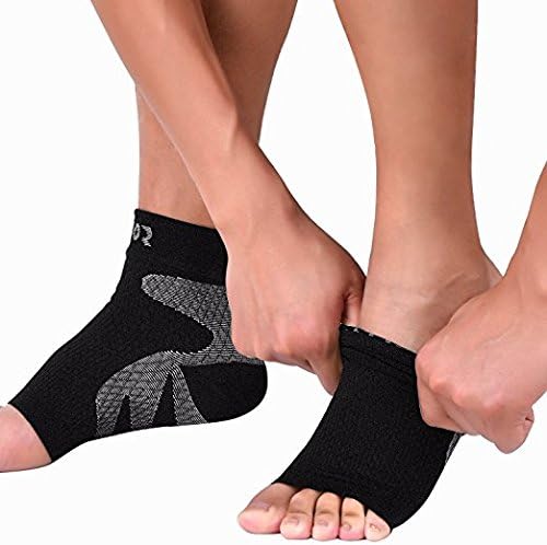 Pack of 2 - Compression Foot Ankle Sleeve Anti Fatigue Compression Foot Sleeve Sock for Ankle Swelling Plantar