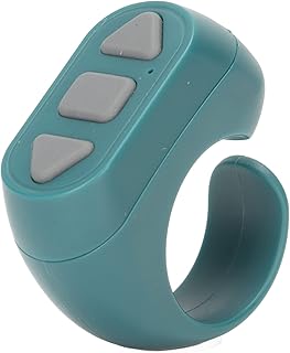 TIKTok Bluetooth Remote Control Wireless Page Turner for iOS Android Cell Phone APP, TikTok Scrolling Ring Clicker, Camera Shutter Remote Selfie Button with Charging Cable