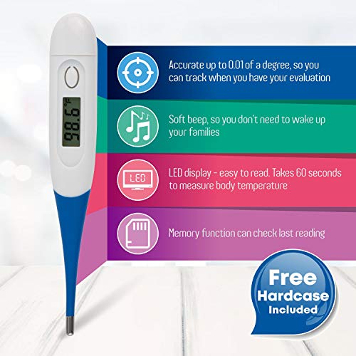 Thermometer,Digital Medical Thermometer for Baby Children and Adult Termomer Fever Thermometer for Fever Accurate and Fast Readings Oral and Rectal Fever Indicator for Children Adults & Babies (1) - Thumbnail 6