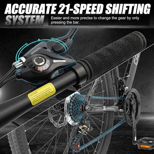 image for Ktaxon Mountain Bike 27.5 Inch Men & Women Mountain Bike 21-Speed Adul