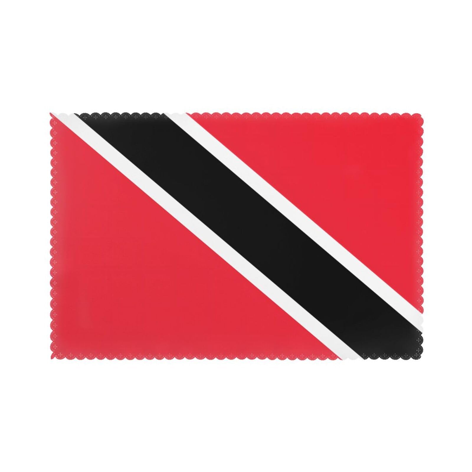 HJFCZH Flag of Trinidad and Tobago Prints Placemats Set of 6 12x18in – A Great Housewarming Gift for a Warm & Stylish Home