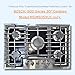 Premium Plus Stove Protectors for Bosch Gas Cooktop Model NGM5059UC, Custom Cut, Easy to Clean Stove Liner, Made in the USA.