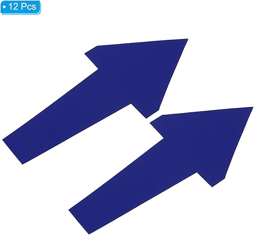 Miniatura 3 de PATIKIL Adhesivo de flecha de 12 x 6 pulgadas, 12 piezas de PVC removibles autoadhesivas impermeables para piso, letrero de flecha para