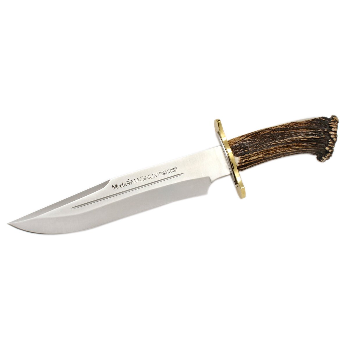 ELECTROPOLIS Jagdmesser Muela Magnum Faust – Hirschgeweih-Griff, 170 Mm Klinge, 250 G