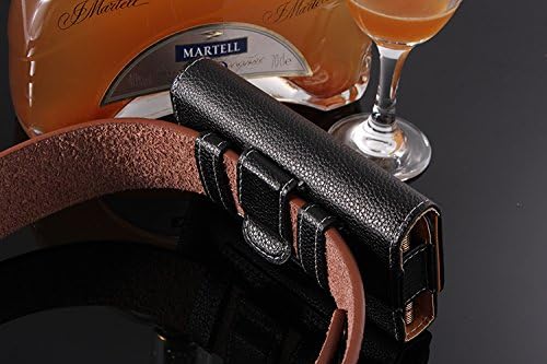 Kingsource Quality Black Leather Pouch Holster Case with Metal Belt Clip for iPhone 5 iPhone 5S iPhone 5C iPhone SE Not for iPhone SE 2