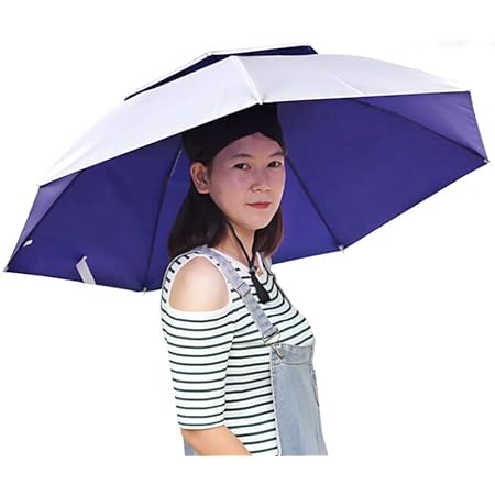 Cappello Ombrello A Mani Libere | Ombrello Indossabile | Cappello