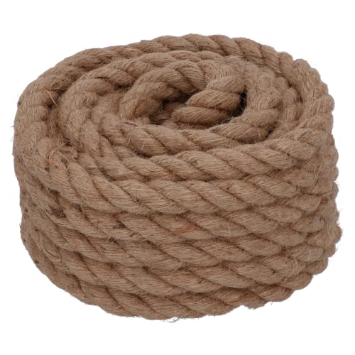 HELPMATE – Corda di canapa naturale – Spago di canapa per lavori di bricolage, decorazioni & arte – Spago da pacchi in fibra naturale al 100% – Alternativa allo spago di juta (18 mm x 10 m)