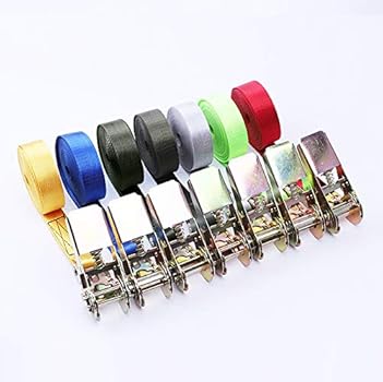 Sangle D'arrimage A Cliquet Sangle D'arrimage à Cliquet - De 1 à 10 M - Avec Boucle En Métal - 6 Couleurs - Sangle à Cliquet Très Résistante - 801 Kg