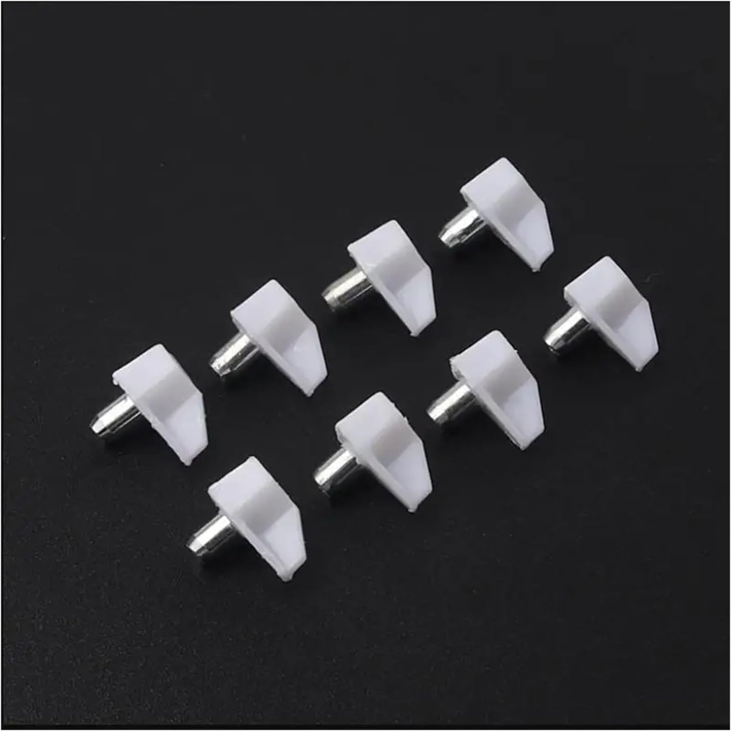 Plastic Shelf Support Pins 50 or 100 Pcs Clapboard Layer Pegs for Cabinets and Partitions(White 50pcs)