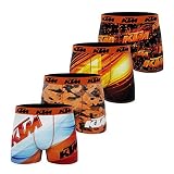 Freegun Herren KTM Boxer KTM5W/1/BMX4 Unterwäsche, Orange, L (4er Pack)