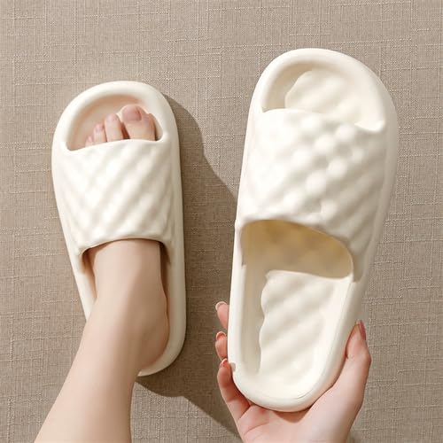 Slippers Soft EVA Slippers Men and Women Indoor Home Thick Soft Bottom Slippers Non-Slip Bathroom Shower Shoes Summer Sandals(Green,38/39)4