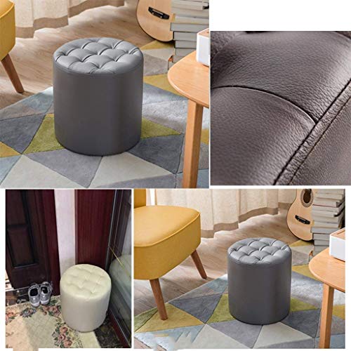 Petit tabouret à chaussures rembourré pour ne plus lacer debout - 4