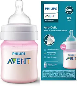 Mamadeira Anti-Colic 0m+ Philips Avent SCY121/07 Rosa 125ml
