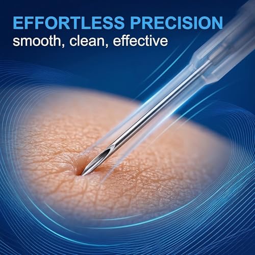 DOVBAN 5Stk Piercing Nadeln Set (14G/16G/18G/20G/22G) Mit 2 Einweg-Klemmen,Edelstahl,Für Professionelle Und Private Piercings (Ohr/Nase/Zunge)