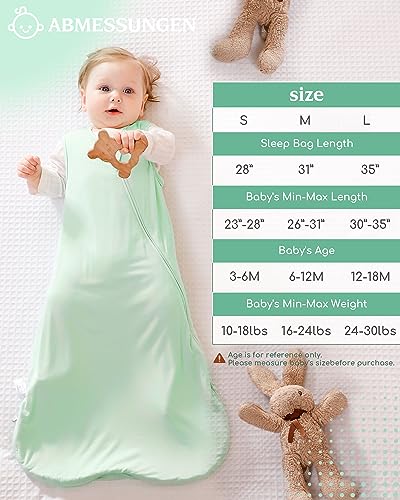 Image of TELIZ Baby Sleeping Bag Unisex Rayon Wearable Blankets for Baby and Toddlers Sleep Sacks 0.5 TOG
