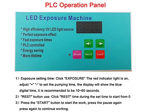 Tabletop Precise Screen Printing Exposure Machine 20\" x 24\" 80W LED UV Exposure Unit